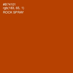 #B74101 - Rock Spray Color Image